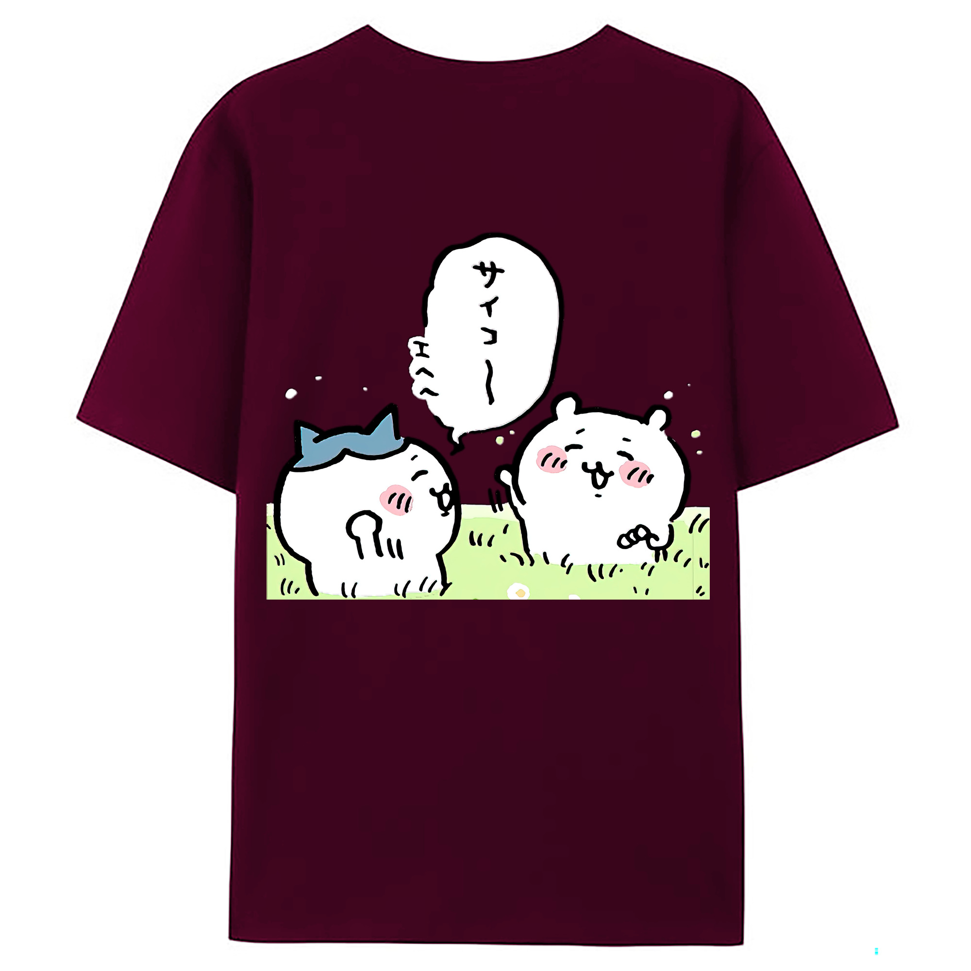 （画像用） ちいかわ ちいかわ Chii-kawa chiikawa レディース半袖Tシャツ(バックプリント)